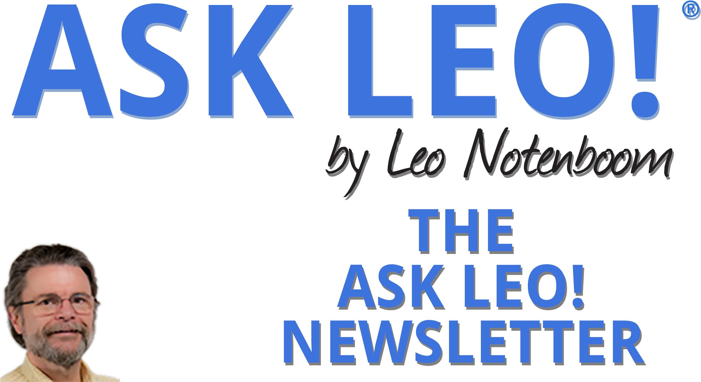 « The Ask Leo Newsletter - Loves Love You Clipart (2400x1260), Png Download