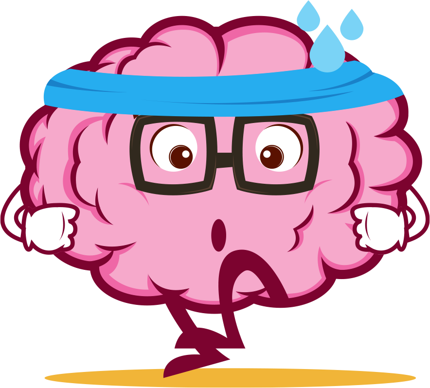 Image Result For Brain Emoji - Brain Cartoon Png Clipart (884x798), Png Download