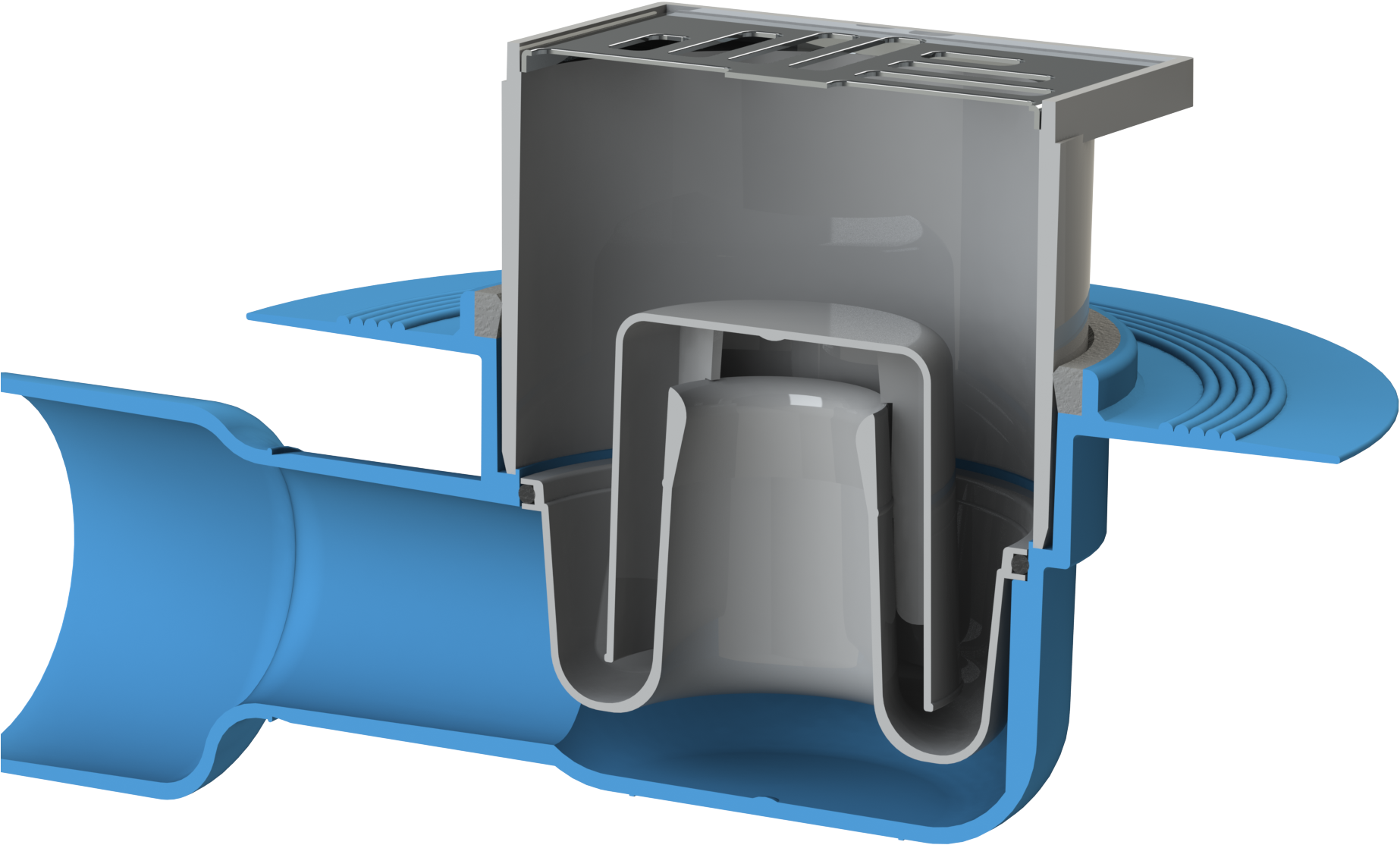 Sarah Lee Horizontal Cutaway - Sarah Lee Shower Trap Clipart (2000x2000), Png Download