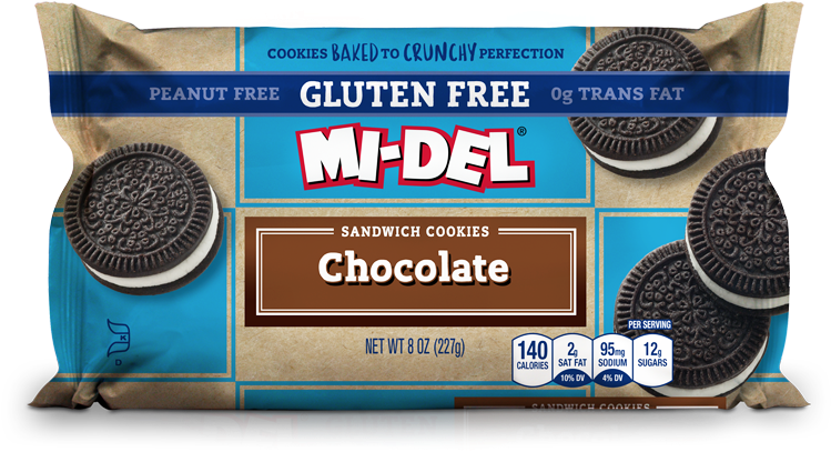 Gluten Free Chocolate Sandwich Cookies - Oreo Clipart (800x800), Png Download