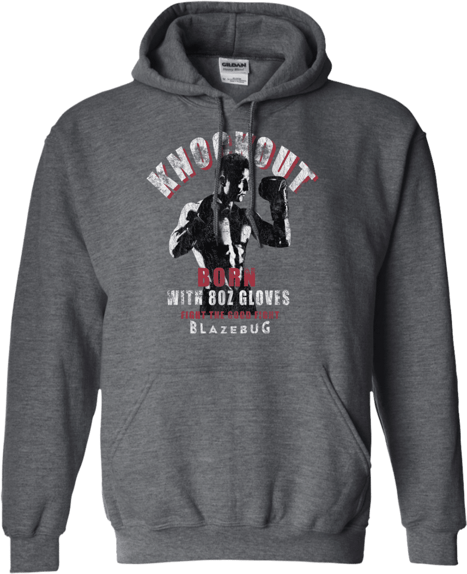 Boxing 'knockout' - Vancouver Grizzlies Vintage Hoodie Clipart (1155x1155), Png Download