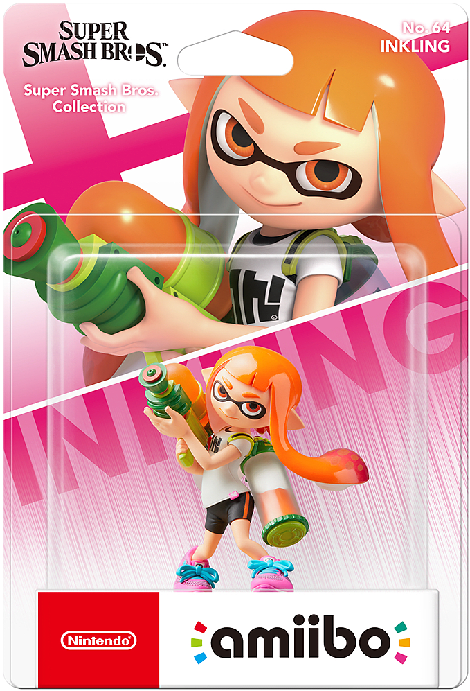 Super Smash Bros Inkling Amiibo Clipart (1000x1000), Png Download