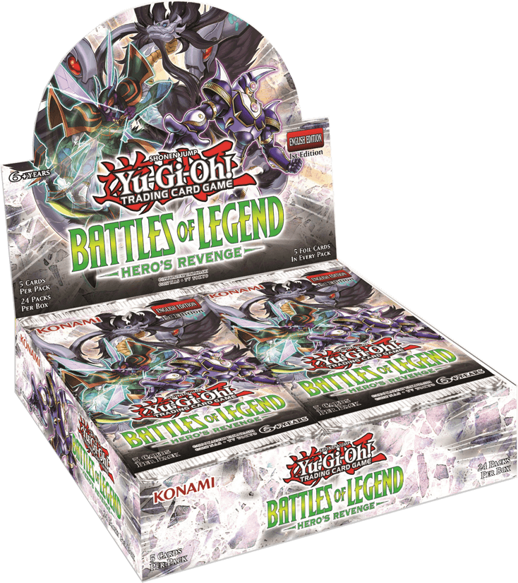 Battles Of Legend Hero's Revenge Booster Box - Yugioh Clipart (734x826), Png Download