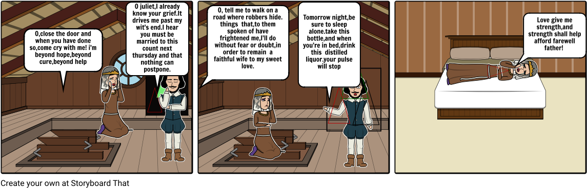 Romeo And Juliet - Cartoon Clipart (1164x385), Png Download
