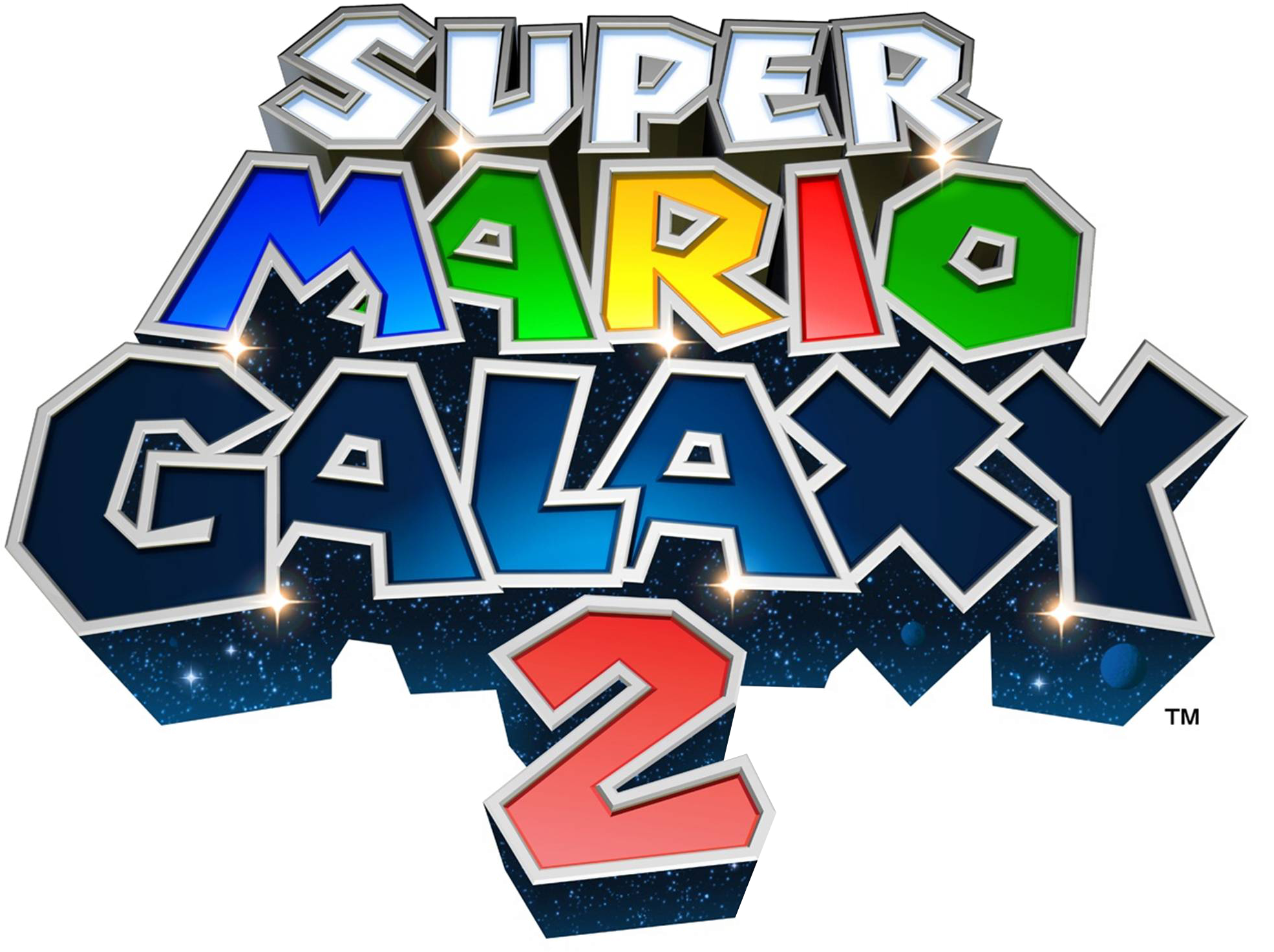 View Original Image - Super Mario Galaxy 2 Logo Clipart (2002x1558), Png Download