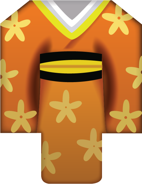 Kimono Emoji Clipart (640x640), Png Download