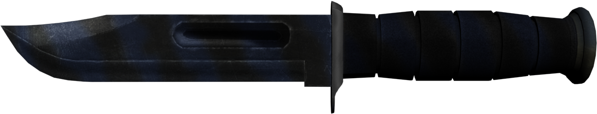 Kabar, Now With Tigerstripes - Bowie Knife Clipart (1280x1024), Png Download