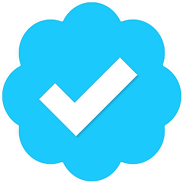 #verified Logo #twitter - Twitter Verification Clipart (618x618), Png Download