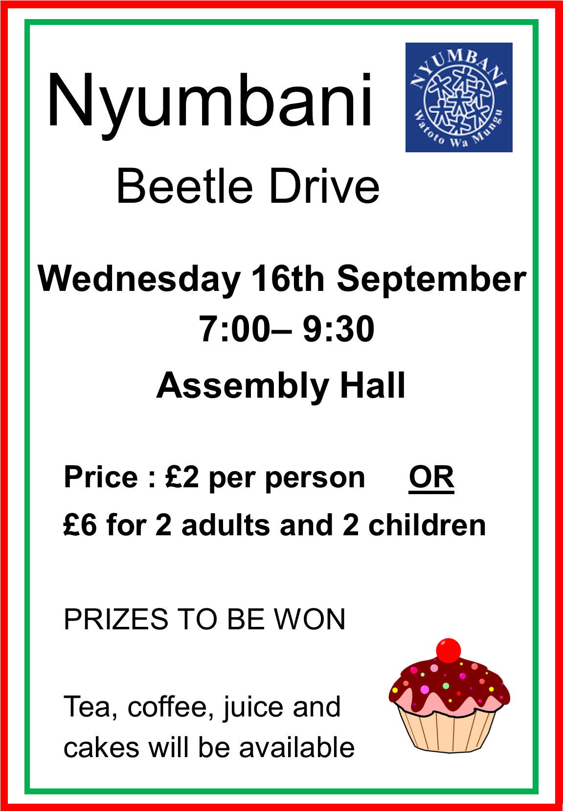 Beetle Drive For Nyumbani - Food Clipart (1176x1658), Png Download
