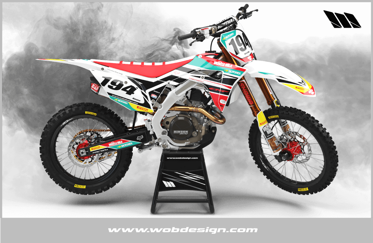 Home>motocross Graphics>honda Graphic Kits>honda Muscle - Grafiche Honda Crf 450 2015 Clipart (1250x815), Png Download