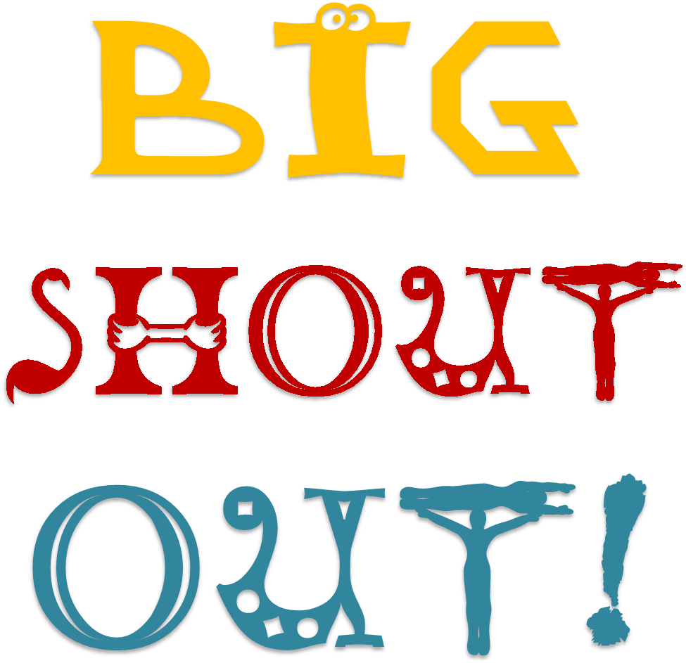Group Support Shout - Here's A Shout Out Clipart (1294x1147), Png Download