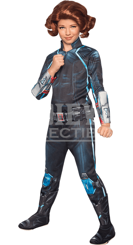 Girls Age Of Ultron Deluxe Black Widow Costume - Avengers 2 Costumes Clipart (850x850), Png Download