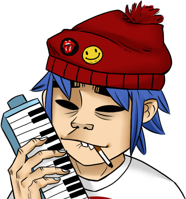 Burp Ds D With - Transparent 2d Gorillaz Png Clipart (807x747), Png Download