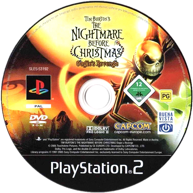 Tim Burton's The Nightmare Before Christmas - King Of Fighters 2002 Cd Clipart (694x700), Png Download