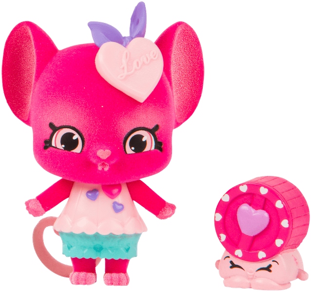 Shopkins Season 9 Fluffy Shoppets Squeak Sweetie - Shopkins Clipart (675x612), Png Download