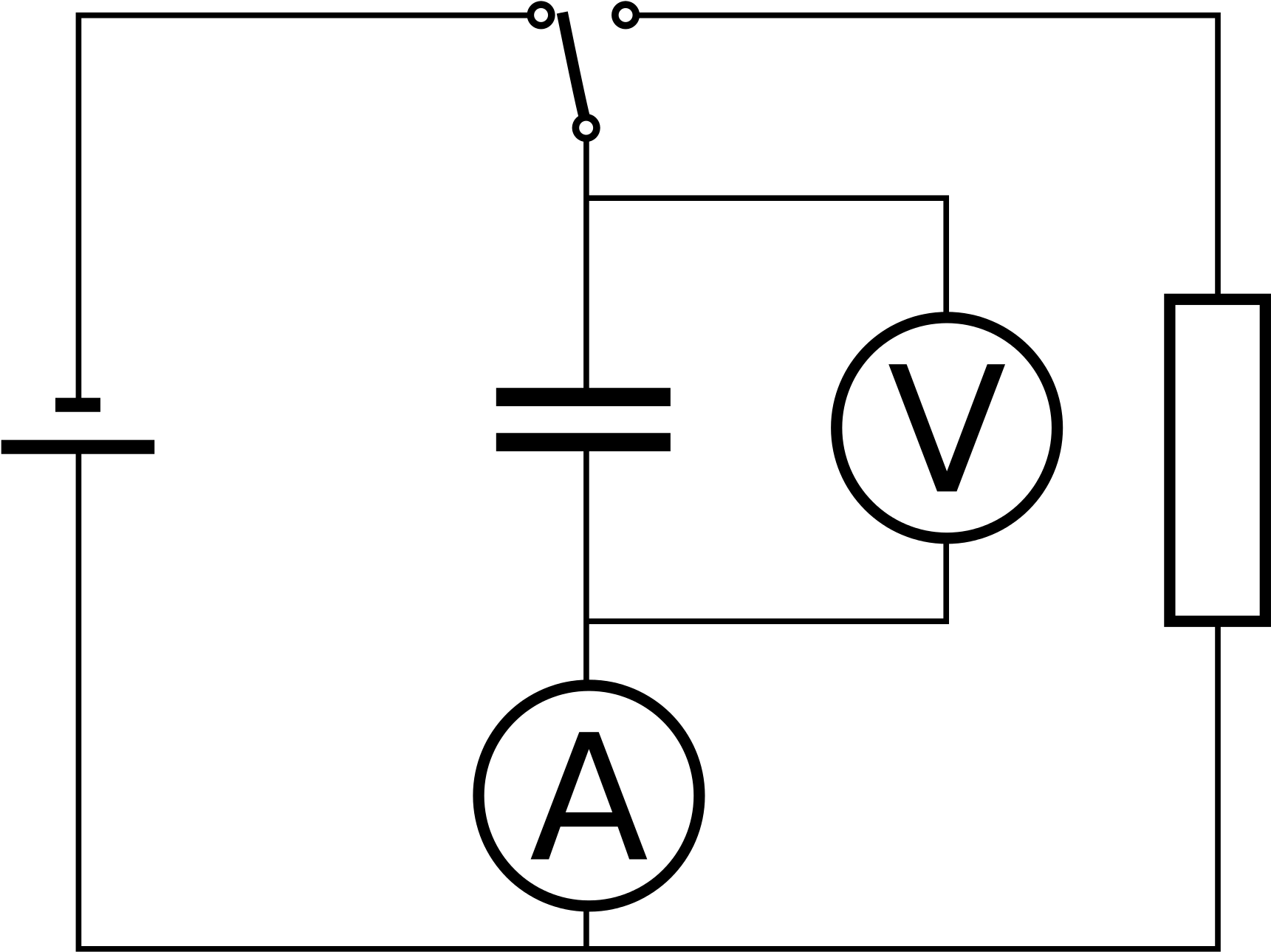 Filecapacitor Resistor Series Svg Wikimedia Commons - Capacitor Circuit With Voltmeter Clipart (2000x1420), Png Download