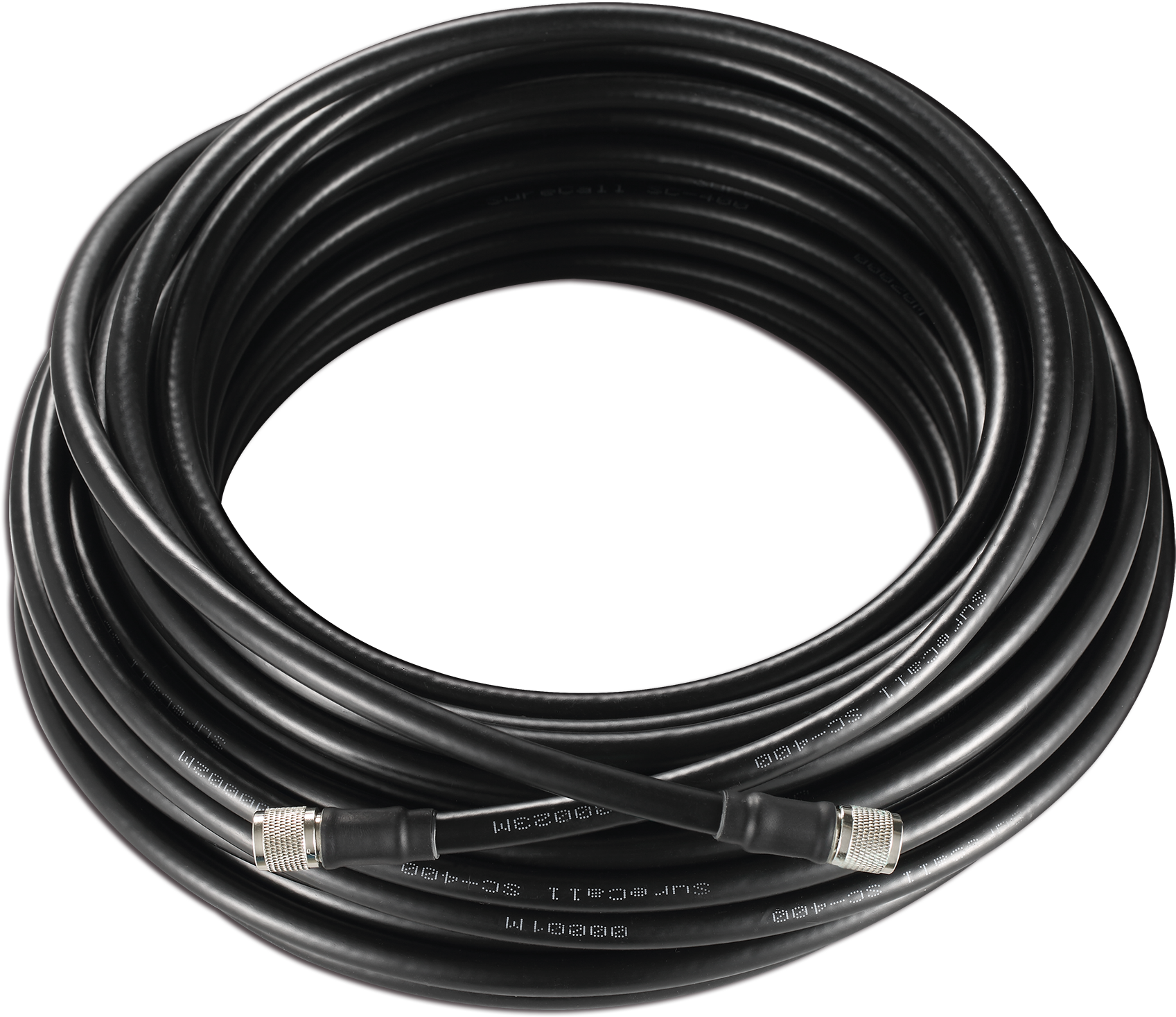 Surecall 400 Black Tnc Coax Cable 75 Feet Sc 001 75 - Dây Điện Màu Đen Clipart (2000x2000), Png Download