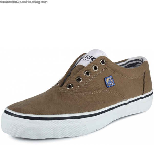 Men's Sperry Topsider Striper Laceless - Skate Shoe Clipart (600x750), Png Download