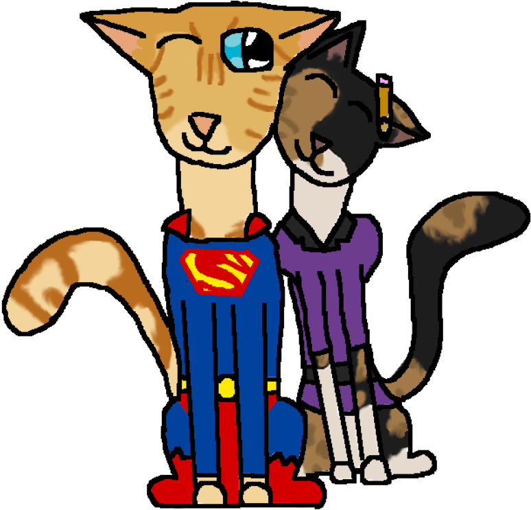 Lois And Clark Ponies By Jingko - Cartoon Clipart (955x744), Png Download