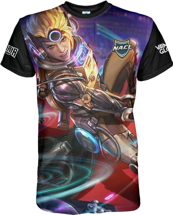Nacl "vox" Sublimated T-shirt - Vainglory Vox Skin Tier 3 Clipart (1000x1000), Png Download