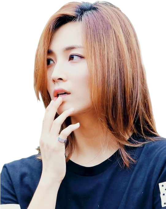 Jeonghan Sticker - Yoon Jeonghan Long Hair Clipart (540x763), Png Download