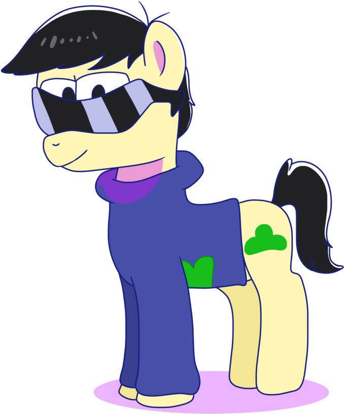 Saveraedae, Crossover, Karamatsu, Looking At You, Osomatsu-san, - Karamatsu My Little Pony Clipart (683x1024), Png Download