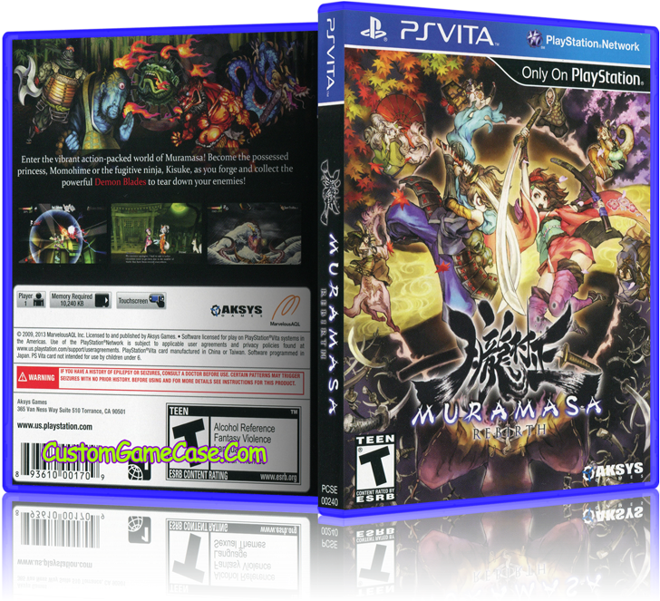Sony Playstation Ps Vita - Muramasa Rebirth Ps Vita Cover Clipart (800x685), Png Download