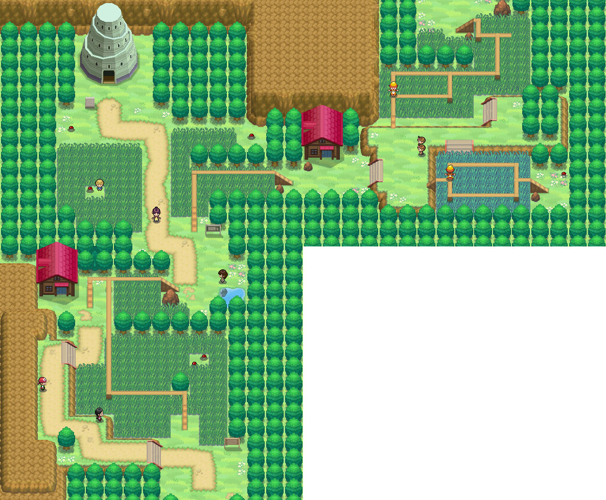 Pokemon White 2 Route 7 Clipart (1186x980), Png Download