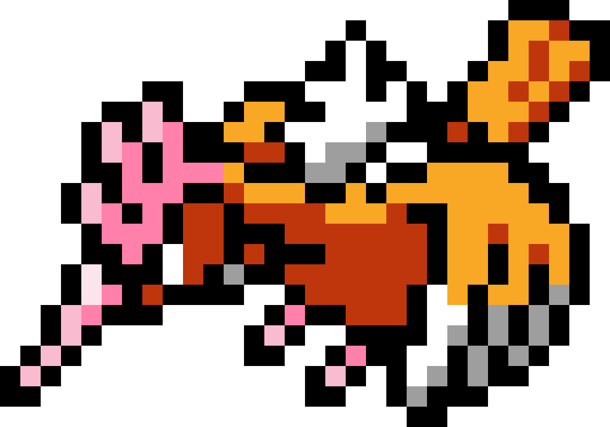 Fearow By Mysticpro991 - Spearow Pixel Art Clipart (1200x840), Png Download