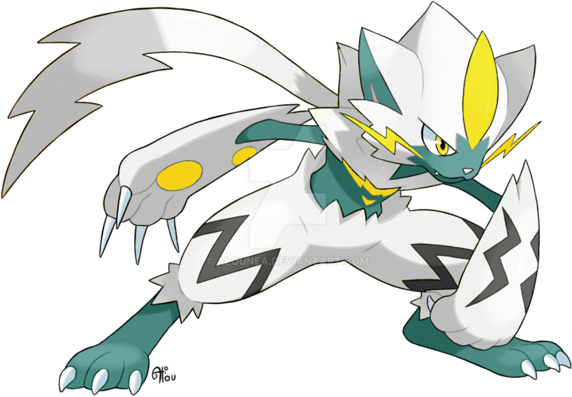 Like Most Electric-types Zeraora Has High Speed And - Imagenes De Zeraora Shiny Clipart (904x884), Png Download