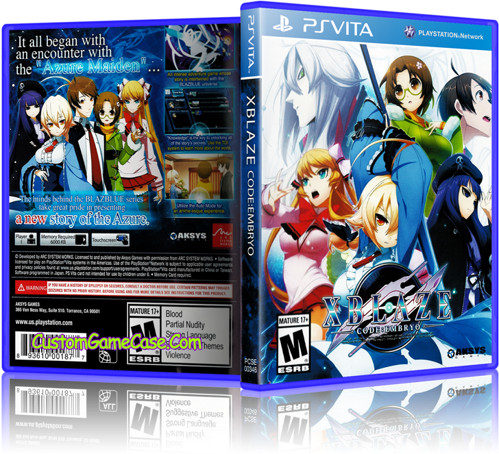 Sony Playstation Ps Vita - Xblaze Code: Embryo Clipart (800x685), Png Download