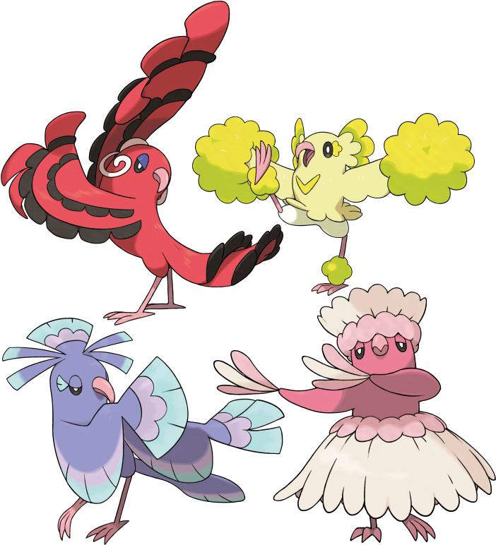 #741 - Choreogel - Pokemon Flying Type Alola Clipart (705x787), Png Download