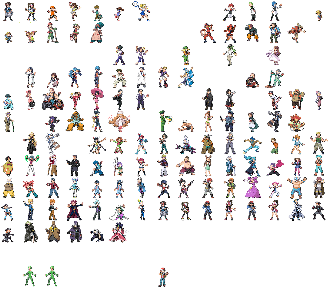 View large size Picture - Pokemon Black 2 Trainer Sprite Clipart. 