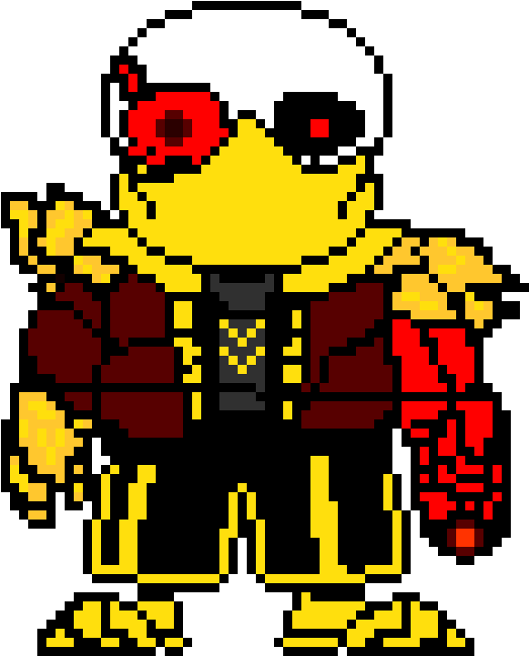 Blitz Sans - Killer Sans Pixel Art Clipart (650x760), Png Download