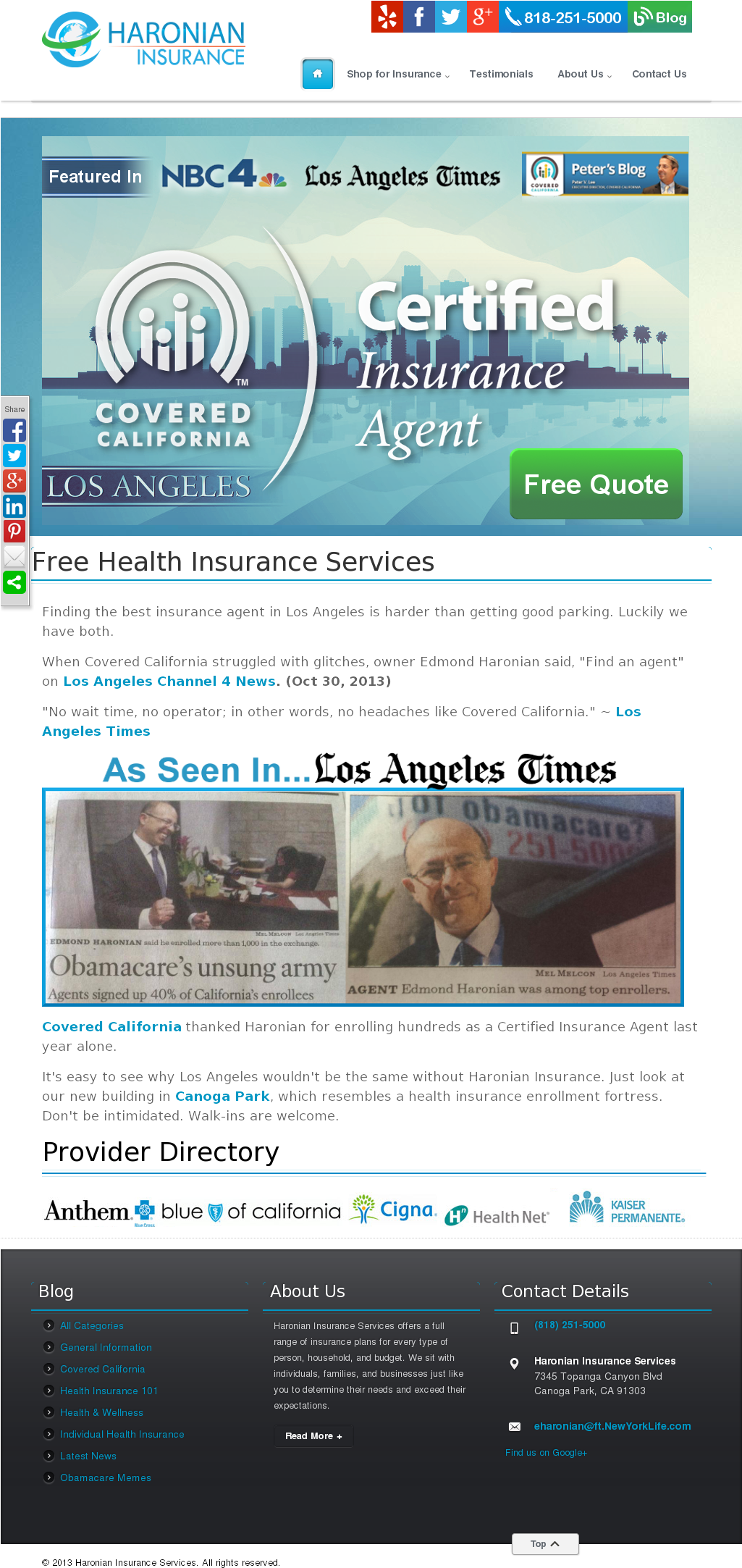 Eharonianinsurance Competitors, Revenue And Employees - Los Angeles Times Clipart (1024x2183), Png Download
