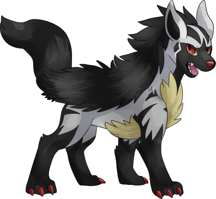 Pokemon Mega Mightyena Is A Fictional Character Of - Poochyena And Mightyena Sprites Clipart (692x639), Png Download