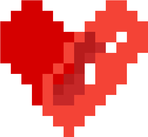 Pixel Heart - Pixel Heart Png Transparent Clipart (1184x1184), Png Download