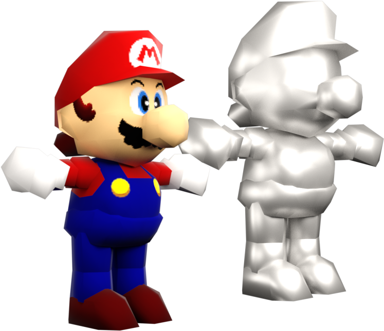 Super Mario 64 Png Clipart (750x650), Png Download