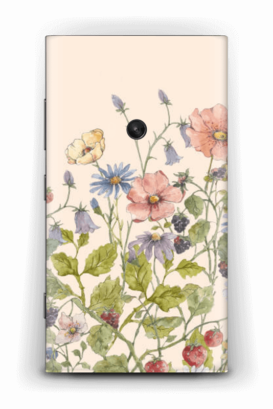 Spring Flowers Skin Nokia Lumia - Birds Art Clipart (534x800), Png Download