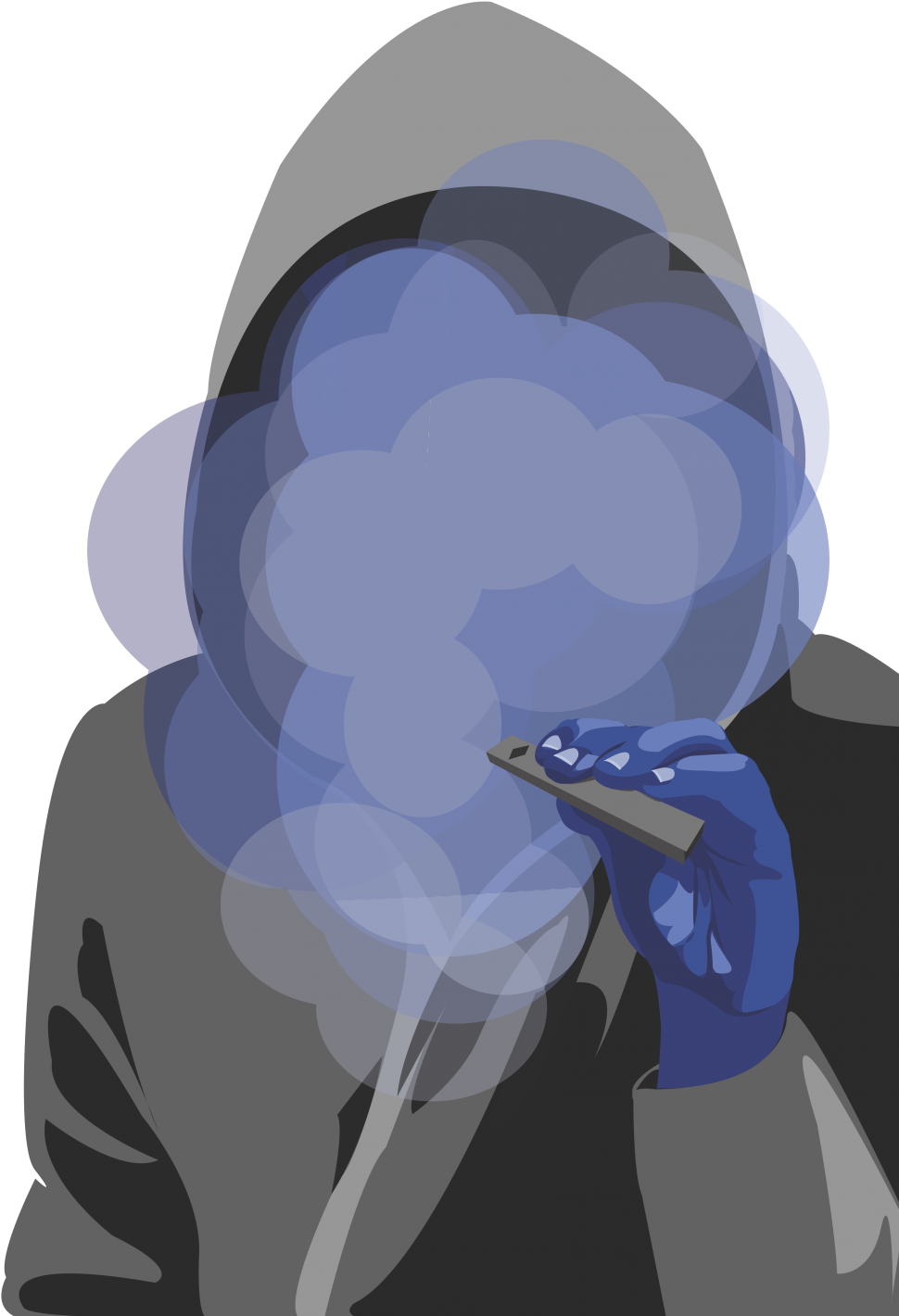 Central Times - Man Vaping Cartoon Clipart (971x1501), Png Download