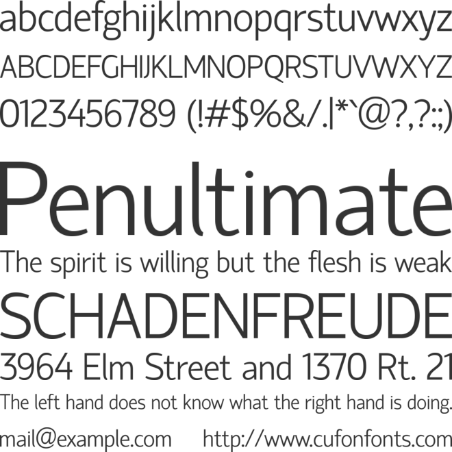 Hattori Hanzo Font Preview - Agenda Font Clipart (660x660), Png Download