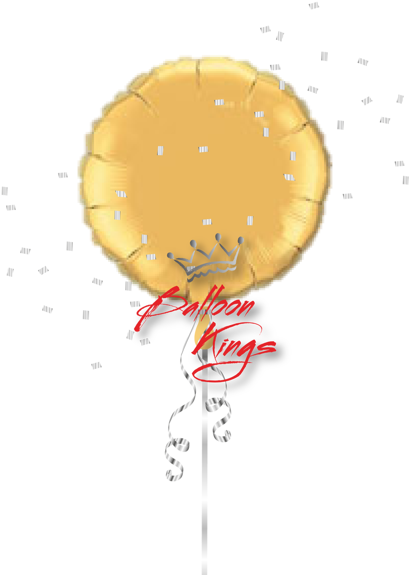 Gold Round - Balloon Clipart (1068x1280), Png Download
