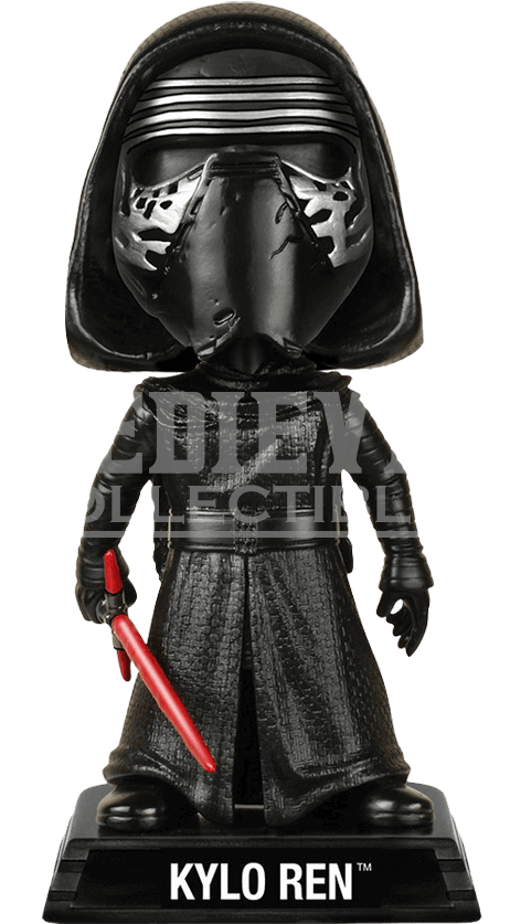Star Wars Hooded Kylo Ren Wacky Wobbler - Tete De Kylo Ren Clipart (462x837), Png Download