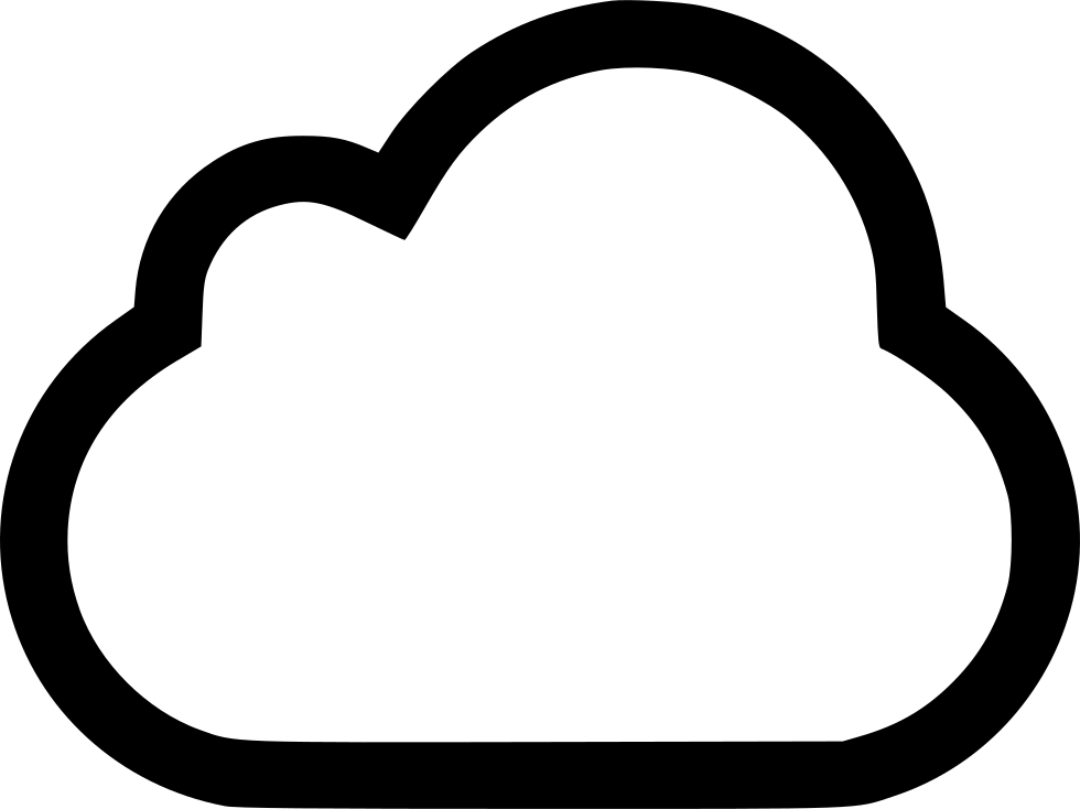 Cloud Outline Svg Png Icon Free Download 477096 Onlinewebfonts Heart Clipart Large Size Png Image Pikpng