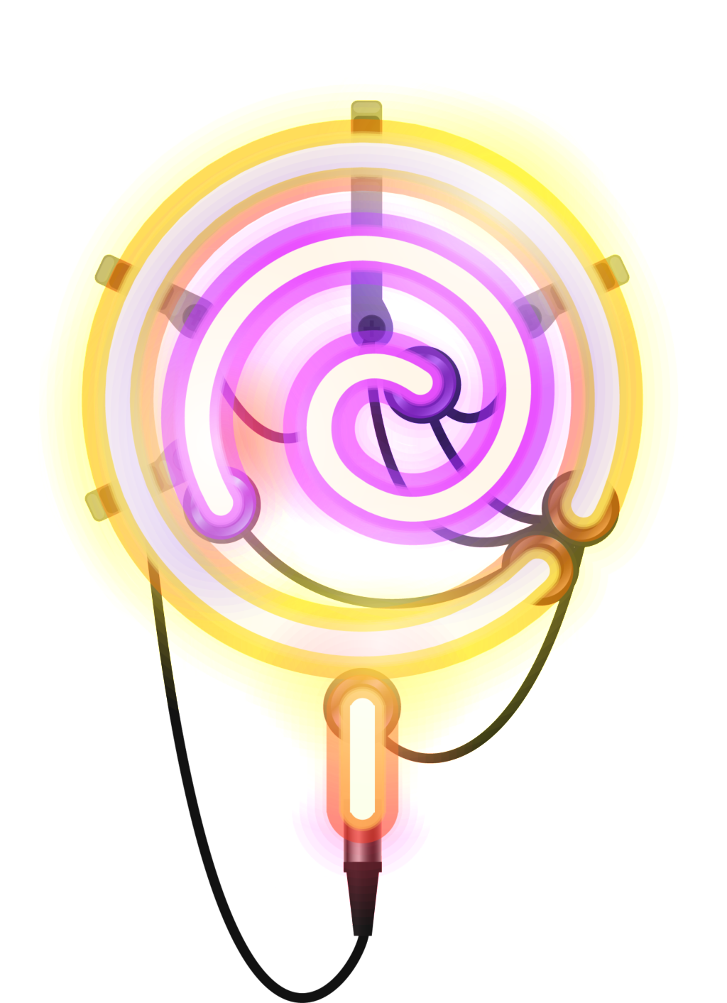 Two Color Watercolor Hand Painted Tube Transparent Clipart (1024x1413), Png Download