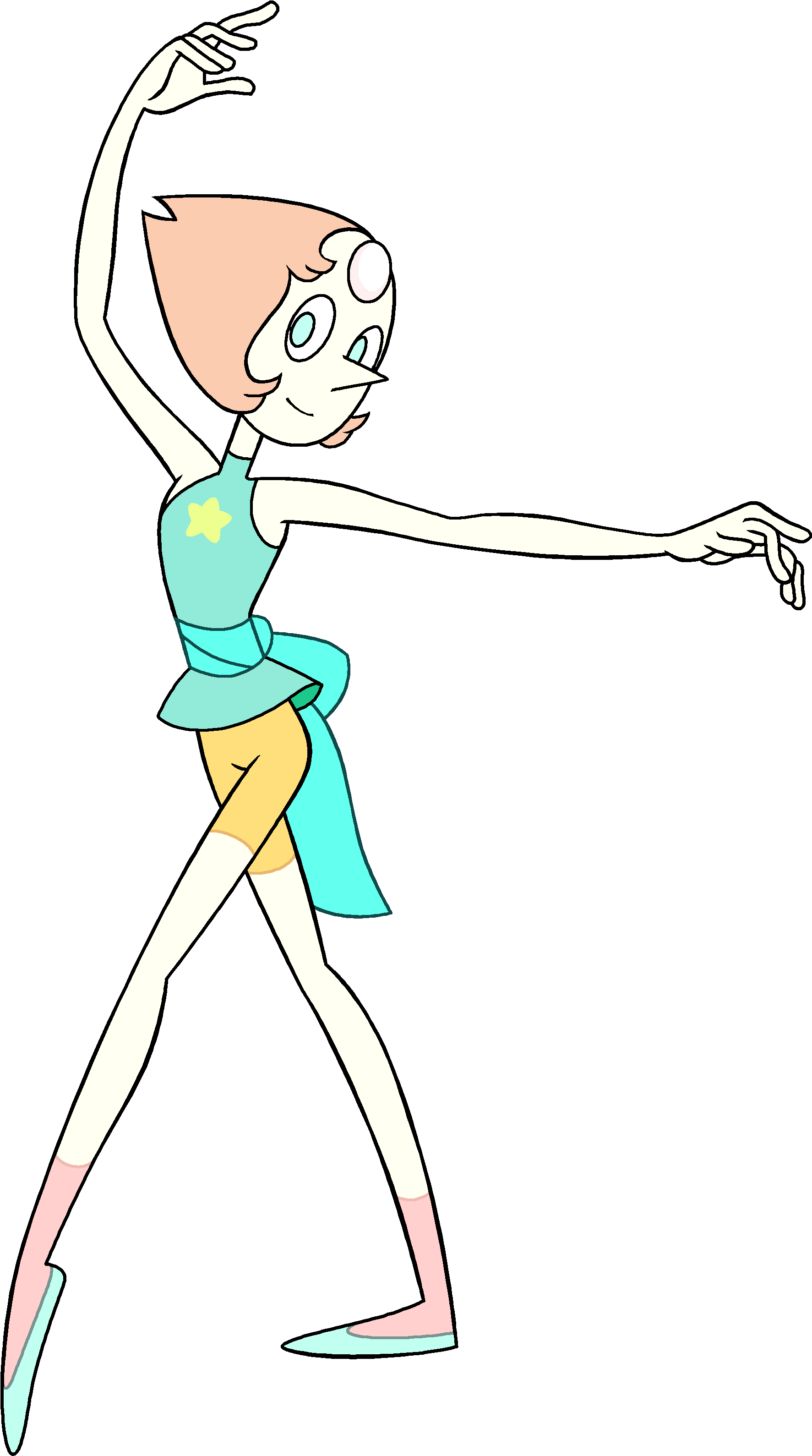 Pearl Png Steven Universe - Steven Universe Pearl Clipart (1900x3371), Png Download