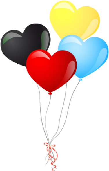 Heart Shape Balloon Icon - Heart Balloons Clipart (600x600), Png Download