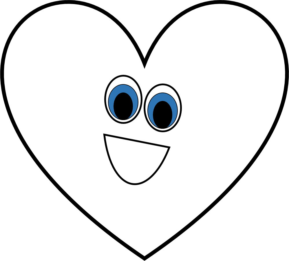 Graphic Freeuse Library Heart Shape Clipart Black And - Heart - Png Download (998x900), Png Download