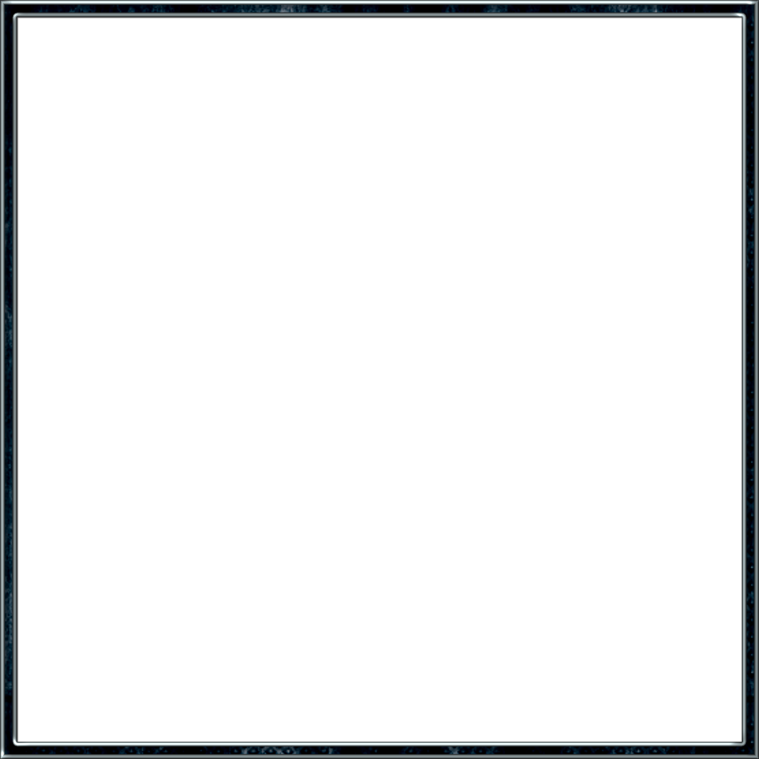 Square White Frame Png - Black Square Frame Png Clipart (1100x1100), Png Download