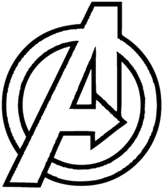 18573 Avengers Vetement Logo - Avengers Logo White Png Clipart (800x800), Png Download